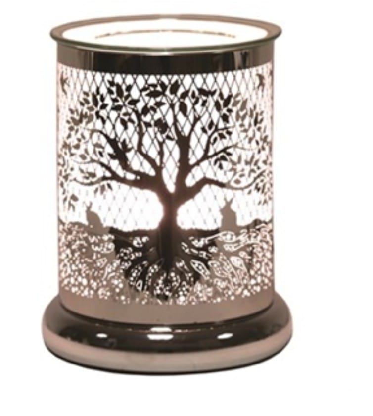 White And Silver Touch Sensitive Tree Of Life